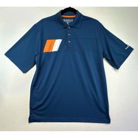Pebble Beach Other - Pebble Beach Mens Golf Performance Polo Shirt Medium Blue Short Sleeve Logo